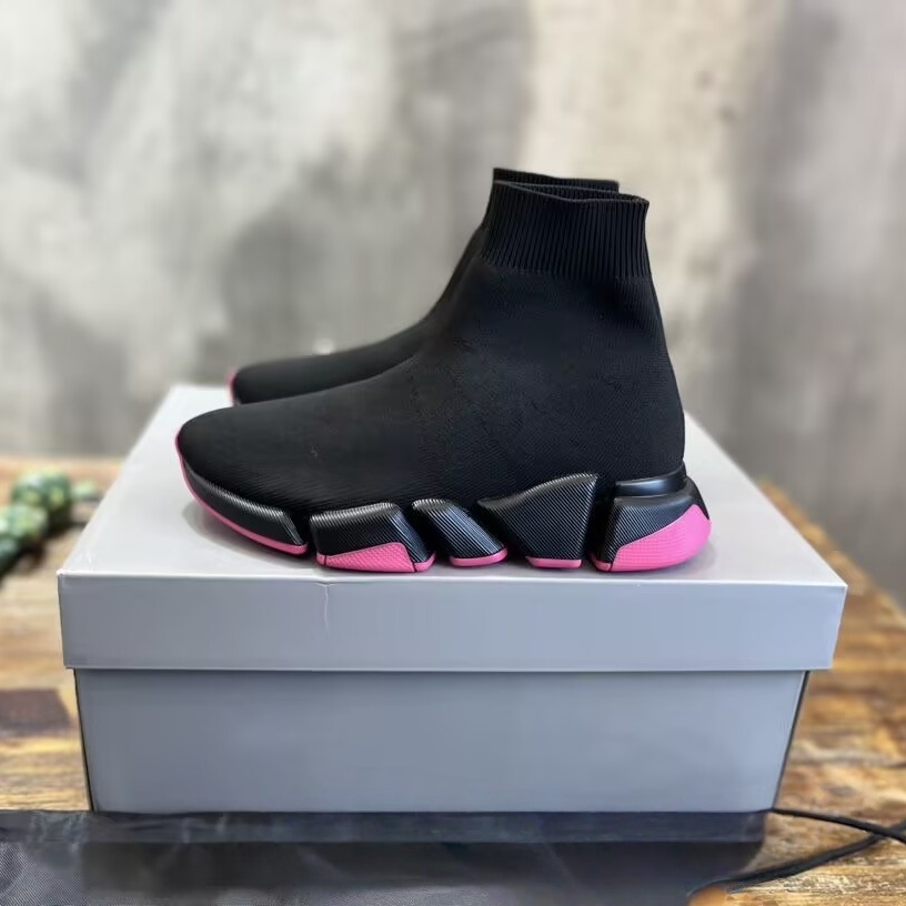 luxury designer sock shoes trainers all black white pink green blue fashion outdoor shoes running shoe sports sneakers walking hiking dh gate With box 46-47