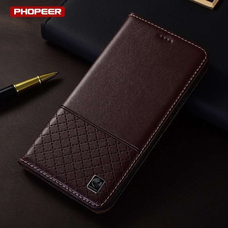 Genuine Leather Case For iPhone 16 E 15 14 13 12 11 Pro Max XS XR 8 7 Plus Mini Flip Magnetic Slot Wallet Cover Coque