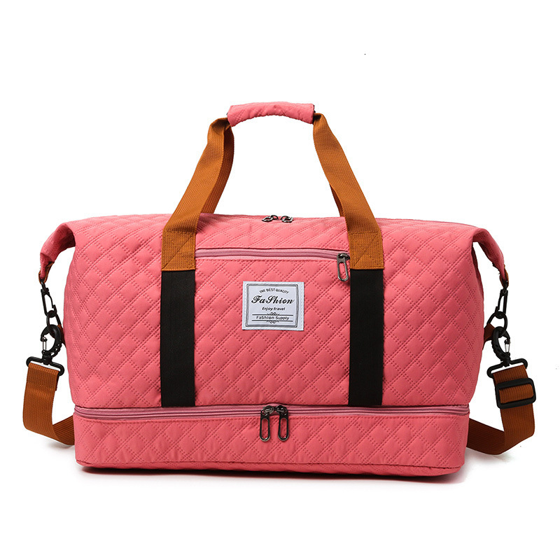Handheld fitness with dry wet separation large capacity yoga shoulder storage short distance travel bag business trip bag