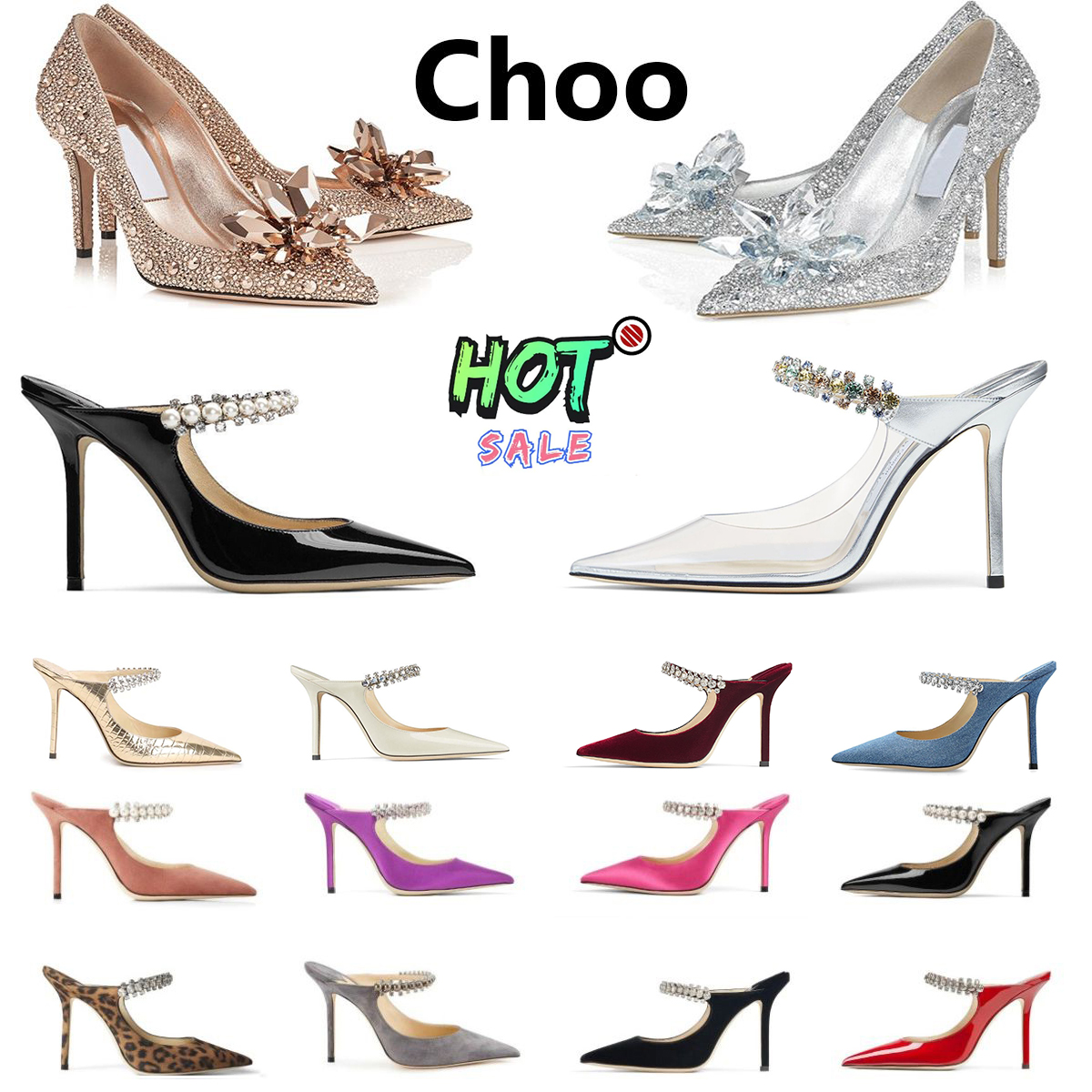 Designer Leather Luxury Dress Shoes Kitten Heel Red Loafers Platform Women Black Pumps Famous choo High Heels Top Quality Sparkle Wedding Party Slippers Sandals