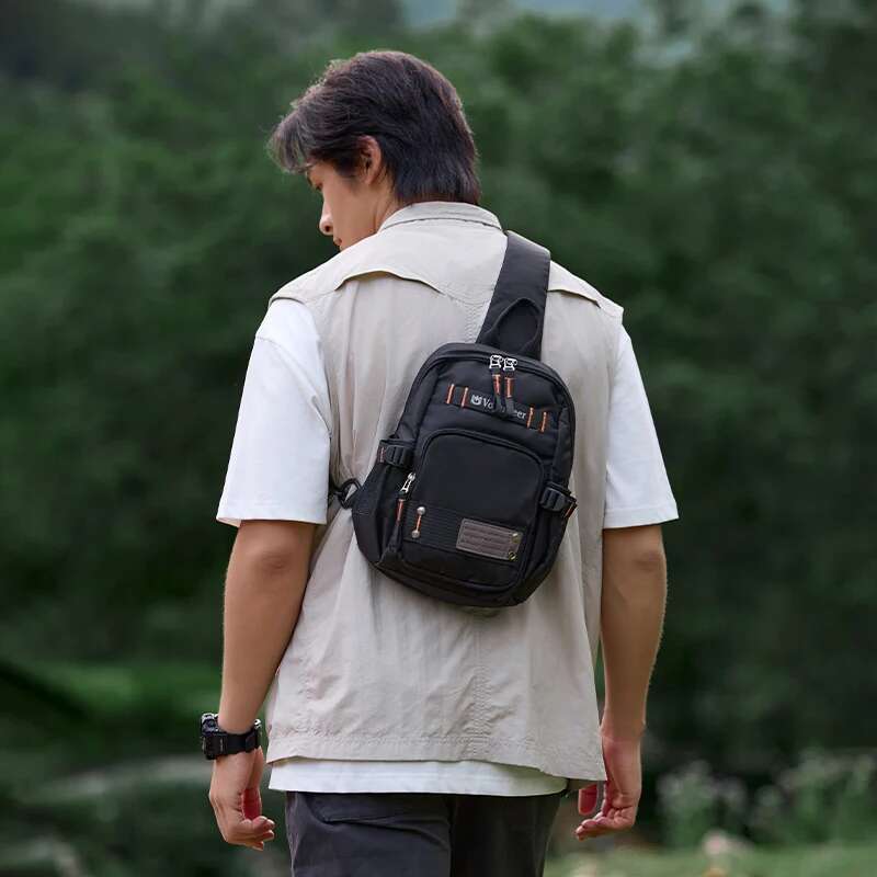 Volunteer Crossbody For Men 2024 New Multiple Pockets Large Capacity Watertight Travel Adjustable Shoulder Bag 1835-05