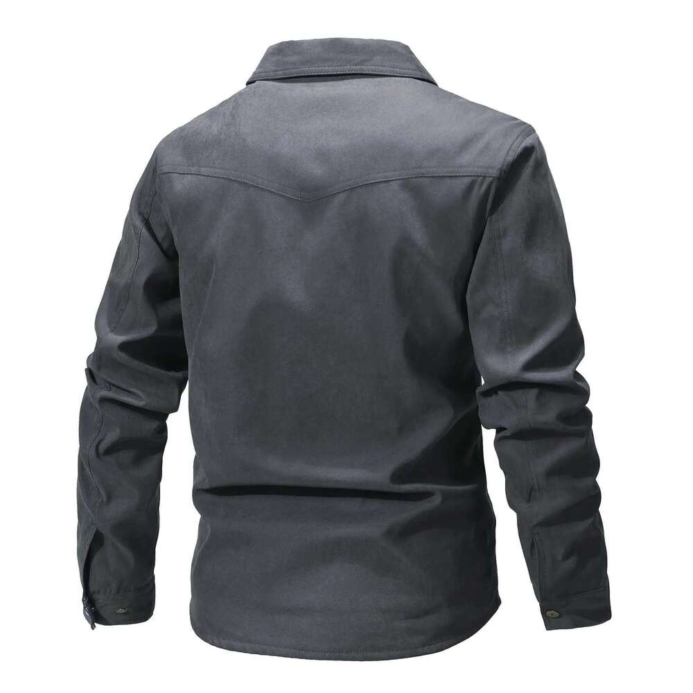 Slavinson Men's Jackets Spring Windproof Bomber Casual High Quality Overshirt Western Cowboy Flannel Plaid Lining Tops US Size Designer