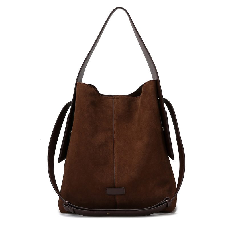 Free Shipping Designer Bag Women's Hanging Ear Bucket Bag New Fashionable Frosted Shoulder Bag Large Capacity High-end Handbag Shopping Bag