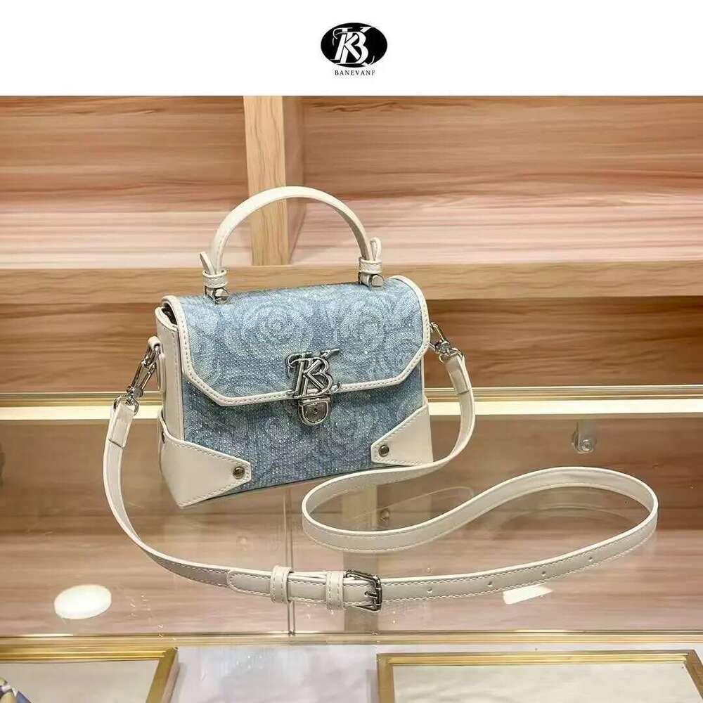 Box Fashion Appliques Handbag Single Shoulder Crossbody Buckle Strap Small Square High Quality Commuter Bag