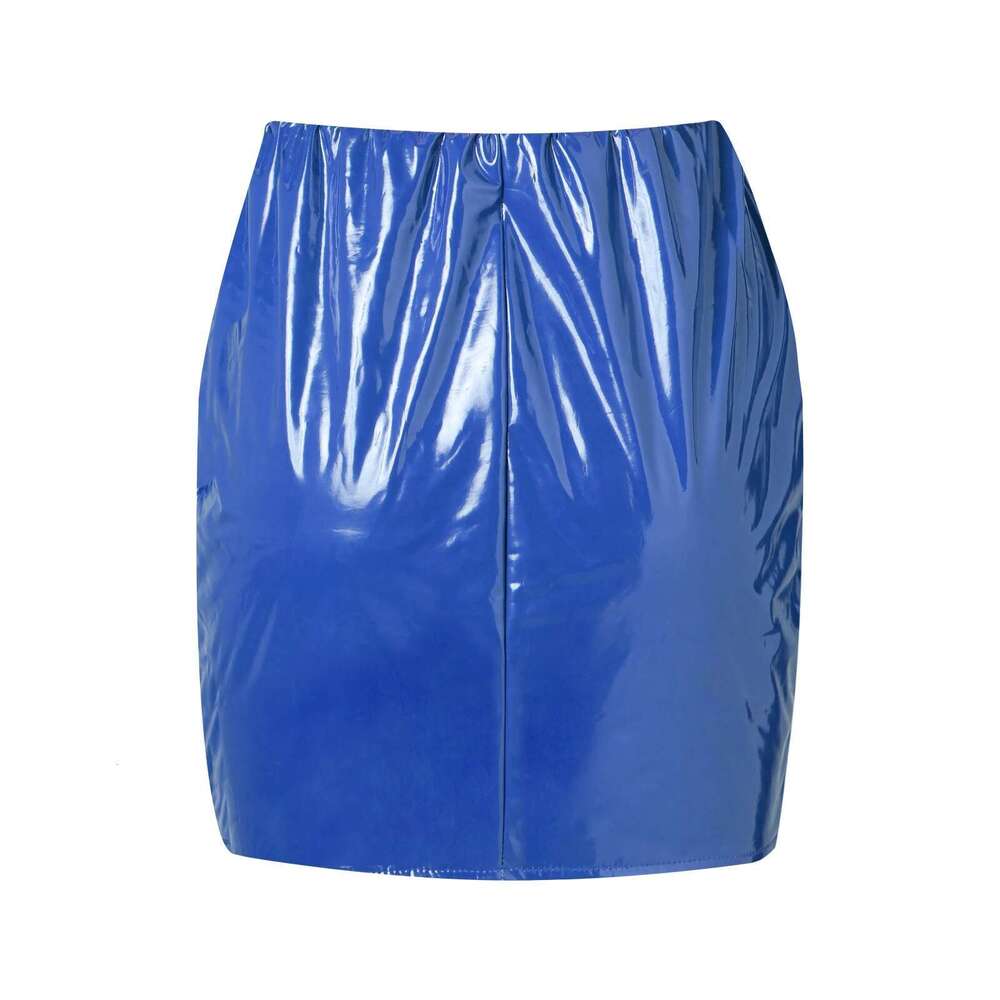 High Waist Sheath Skirts Women Pu Leather Package Hip Female Bodycon Solid Black Short Sexy Pencil Mini Skirt Ladies