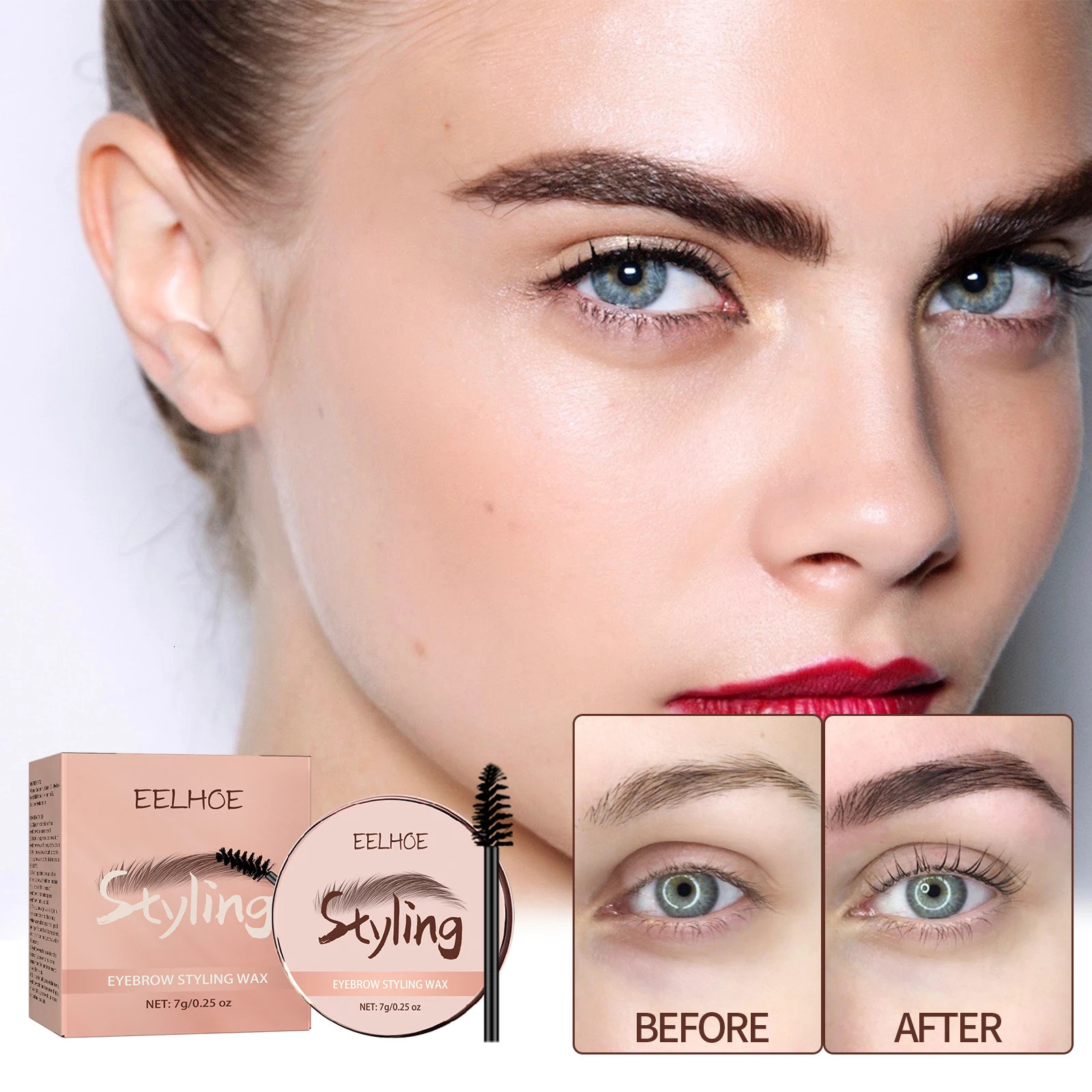 EELHOE Eyebrow Styling Shape Gel Highlights Eyebrow Lamination Effect Not Easy To Makeup Natural 3-dimensional Eyebrow 250515