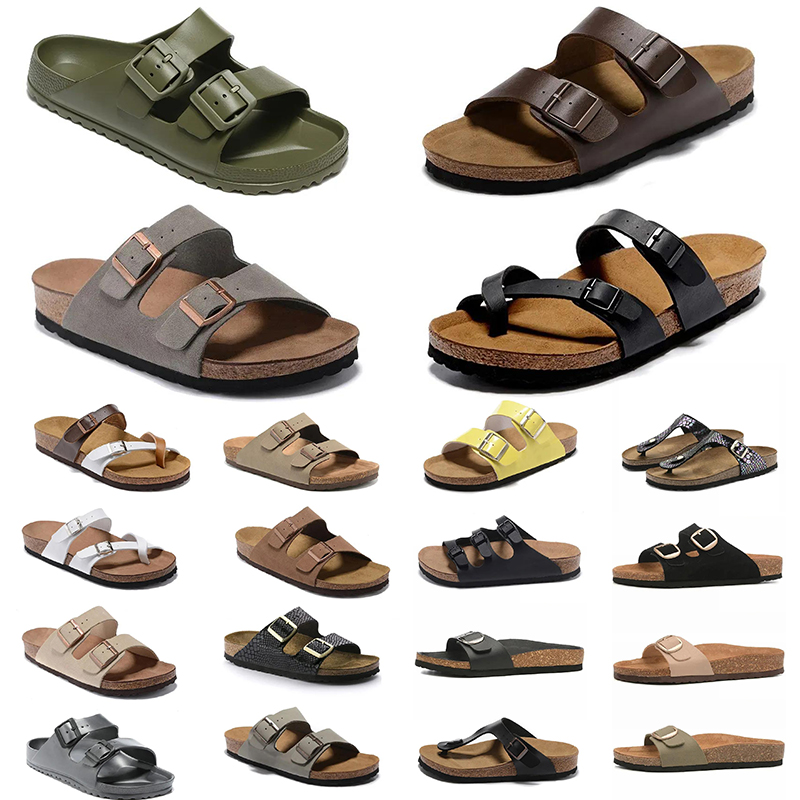 2025 free shipping Mens womens designer Clogs beach slippers slides sandals soft suede leather taupe green mocha birkinstocksandal Flat Sneakers Casual Shoes