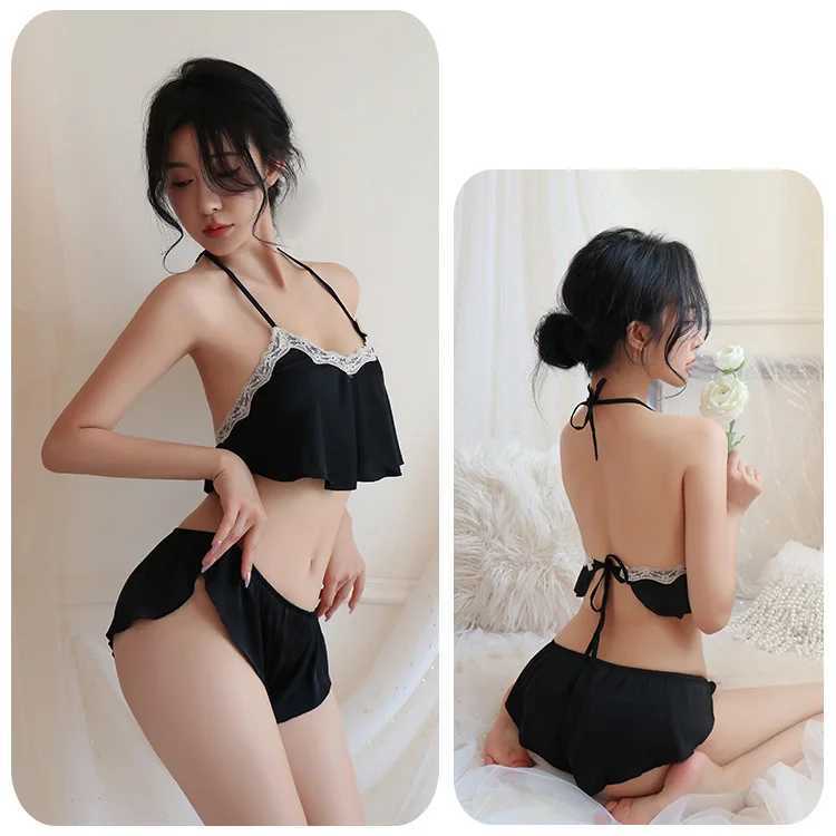 Lingerie Straps pajamas lace silk sexy adult womens clothing adult sexy sets fancy clothes sexy-underwear-woman R250520