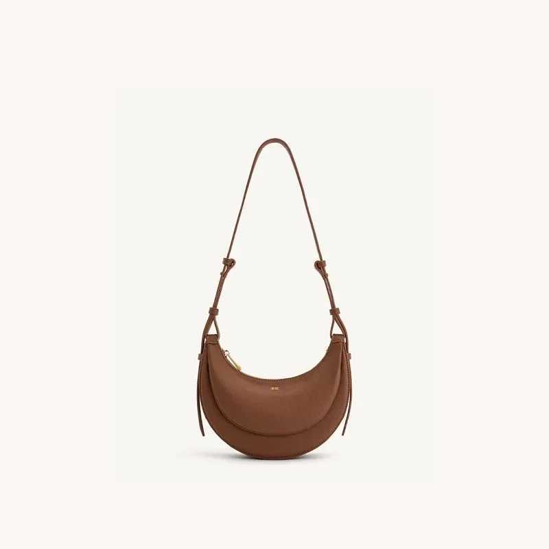 Crescent bag niche design special-shaped semicircular bag one-shoulder armpit bag genuine leather womens crossbody tote bag M250520