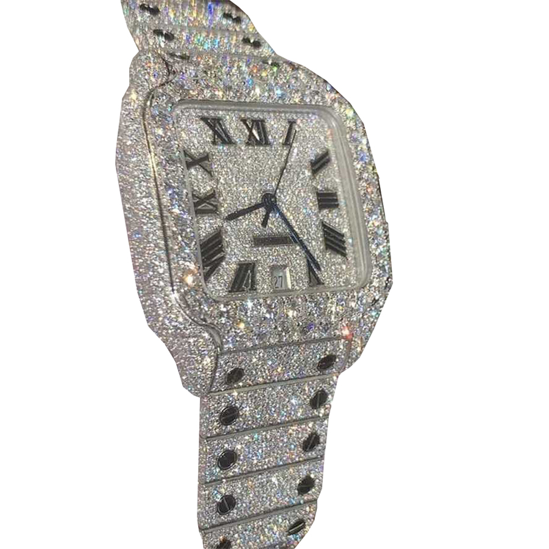 Moissanite Diamond Iced Out Designer Mens Watch For Men High Quality Montre Automatic Movement Watches Orologio. De Luxe I19 38 es TVXK 2025