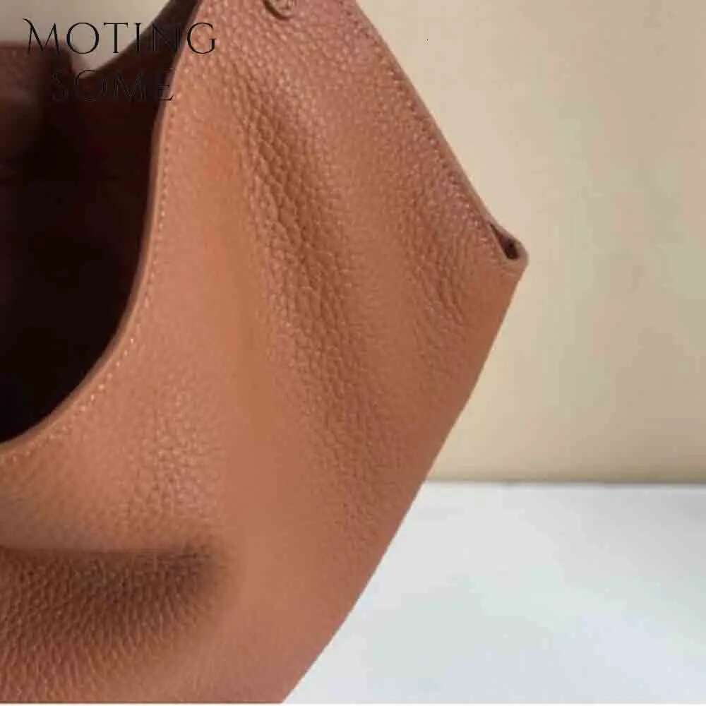Motingsome 2024 New Woman Bag Cowhide Leather Designer Bags Soft Underarm Shoulder Satchel Tote Retro Pouch Black