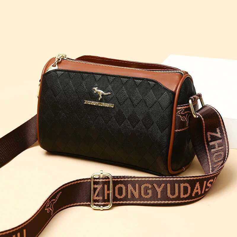 High Quality Women Messenger Bag Famous Designer Lady Shoulder Bags Fashionable Checkered Trendy Crossbody Sac A Main