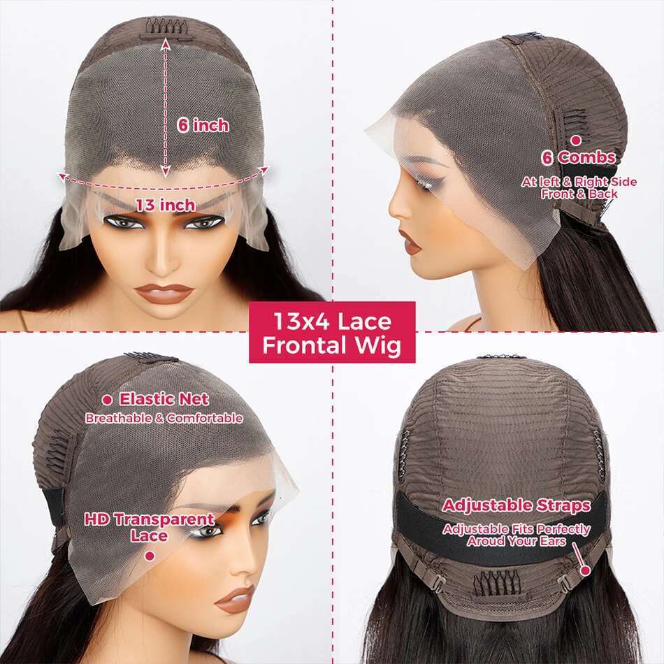 Ombre Highlight Deep Wave Front Wigs Human Hair 1B/30 Colored Water Curly 13x4 Lace Frontal Wig Pre Plucked for Women