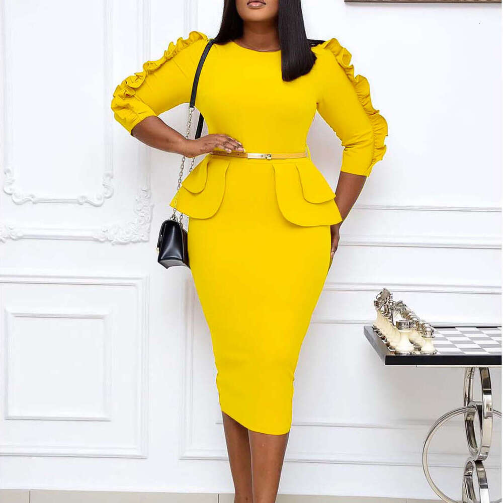 Women's Wear D3147 Large Wear Women's Professional Office Style Commuter Dress