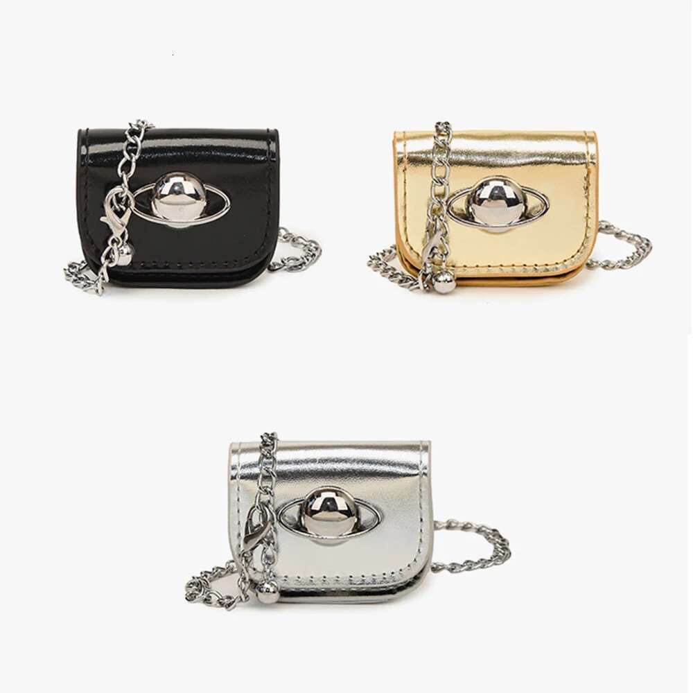 Fashion Mini Messenger Bag Chain Women's Retro Design Ladies Small Square Accessories Bags Female Cool Girls Clutch Change Purse
