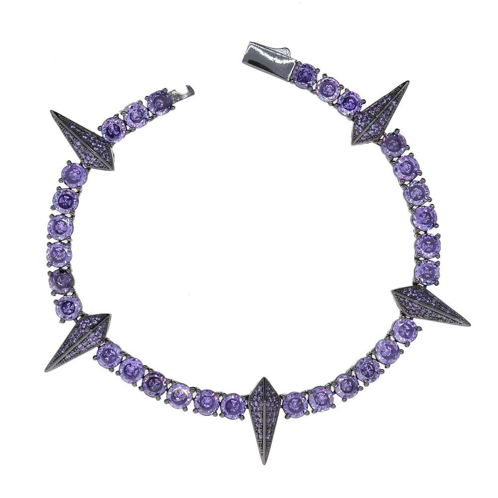 Fashion Hip Hop Black Panther Full Zirconia Men and Women Punk Bracelet Jewelry