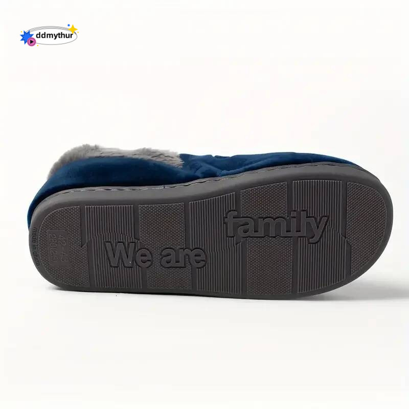 Cute Home Slippers Women Furry Short Plush Cartoon Cat House Shoes Woman Non-slip Soft Winter Warm Indoor Bedroom Men Couples ddmythur