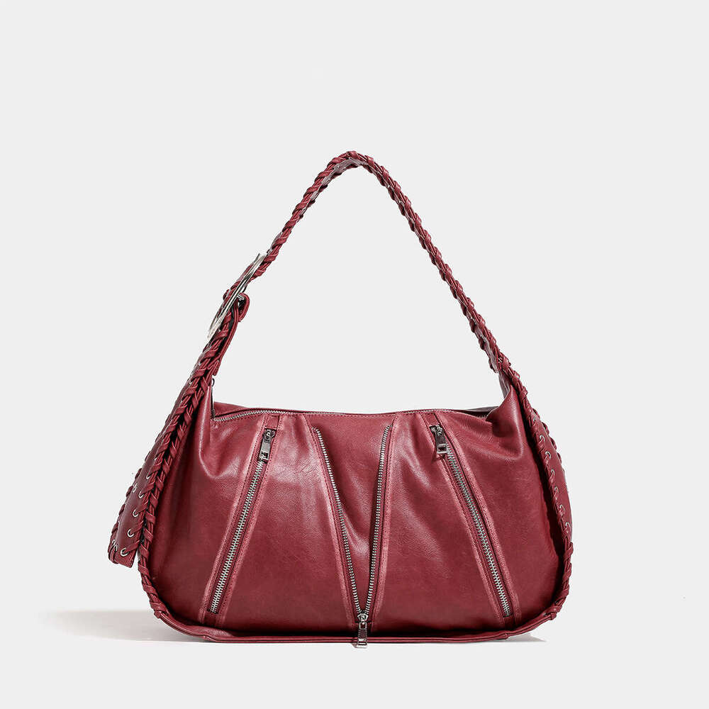 Women's Bags Designer Large Capacity Woven Relaxed Fabric Autumn And Winter New Fashion Single Shoulder Armpit Bag, Casual Tote Bag For Women