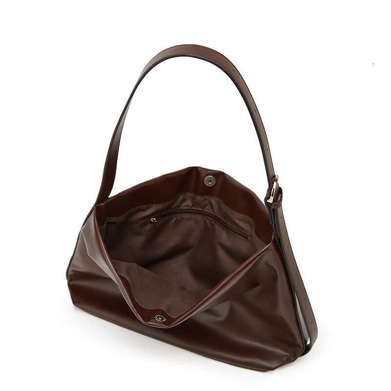 Women's Bags Designer Simple Retro Soft Leather Shoulder Bag, Solid Color Large Capacity Stray Bag