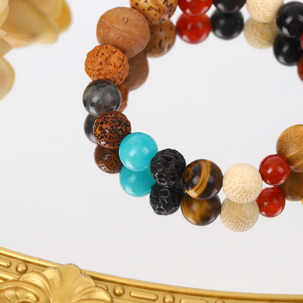 Eighteen Prayer Beads, Treasures, Bodhi Seed Creative Transfer Handstring, Couple's Scenic Area Cultural and Playful Bracelet