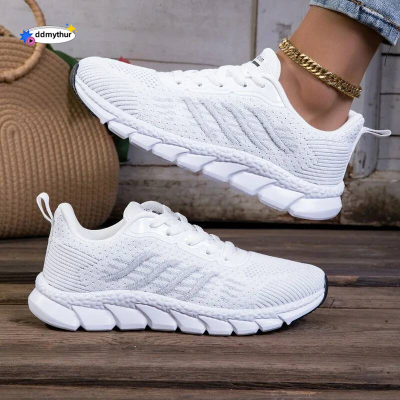 Women for Female High Quality Fashion Classic Sneakers Comfortable Breathable Soft White Casual Running Shoes ddmythur