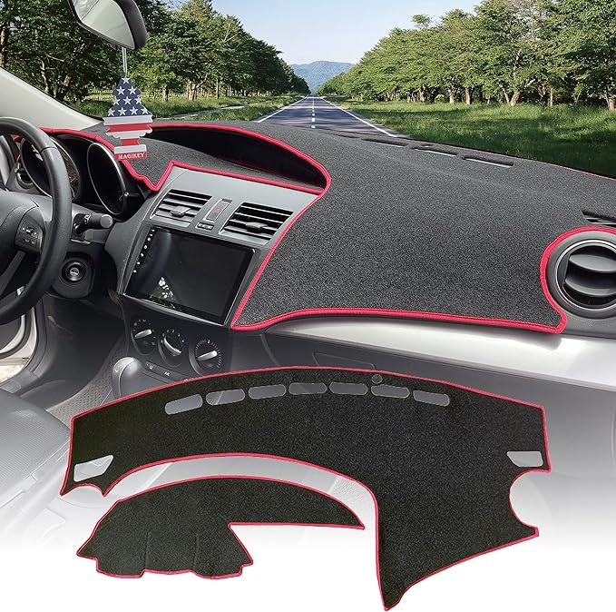 Auto Car Dashboard Cover Mat Anti SlipAnti-Vertigo Dash Board Cover Mat Pad Dashboard Carpet Sunshield Protector Fit for Mazda 3 2010,2011,2012,2013