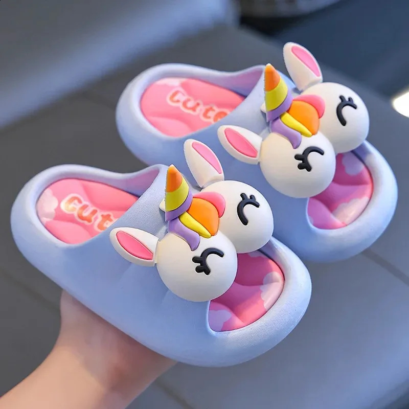 Summer Childrens Sandals and Slippers for Boys and Girls Baby Non-Slip Soft Bottom Indoor Bath Parent-Child Children Sandals 250514