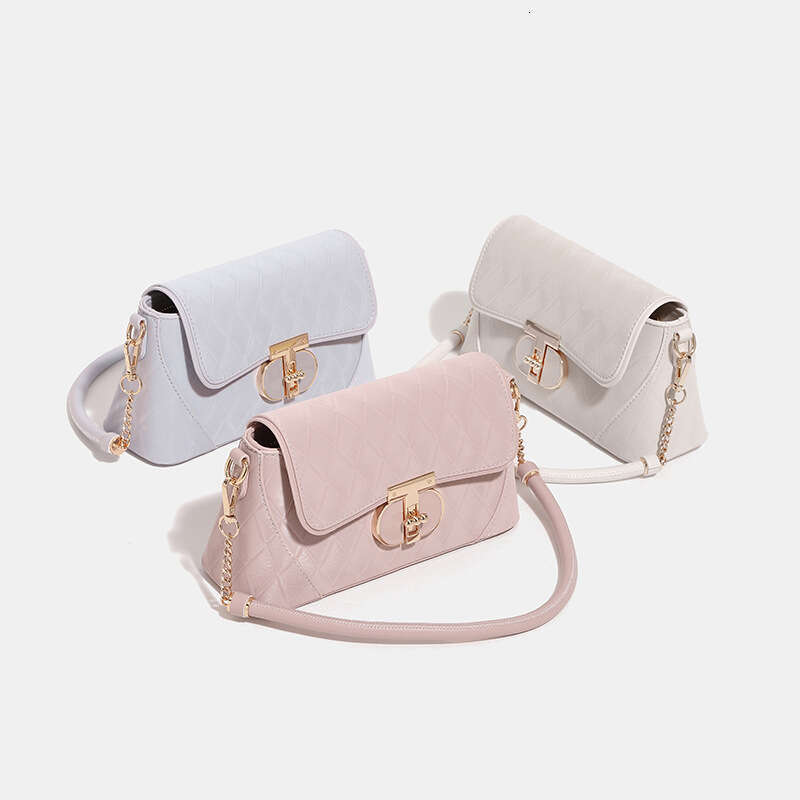 Women's Bags Designer Advanced Ling Grid Armpit For Women New Simple Handbag, French Stick Bag, Niche Versatile Single Shoulder Crossbody Bag