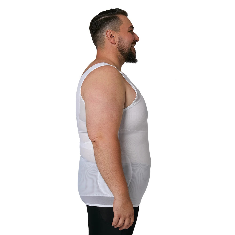 Mens Body Shaper Chest Slim Tank Top Hide Gynecomastia Compression Shirt For Men Slimming Undershirt Shapewear 250519