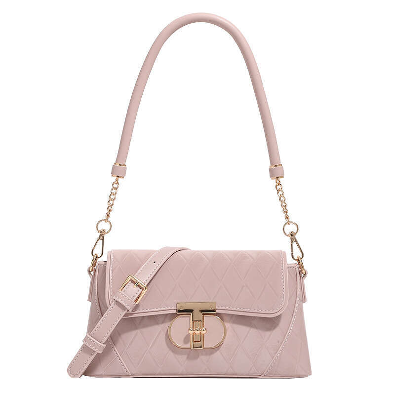Women's Bags Designer Advanced Ling Grid Armpit For Women New Simple Handbag, French Stick Bag, Niche Versatile Single Shoulder Crossbody Bag
