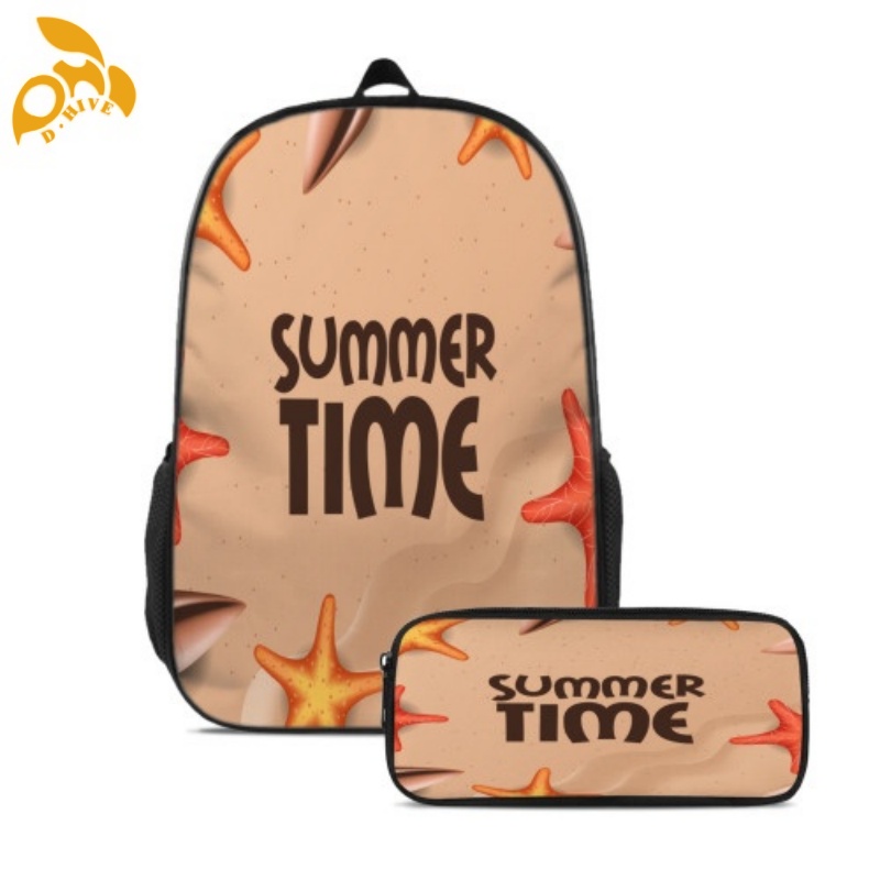 Free shipping: top designer custom round beige, white and black semi-long lightweight, simple and portable casual schoolbags, pen cases