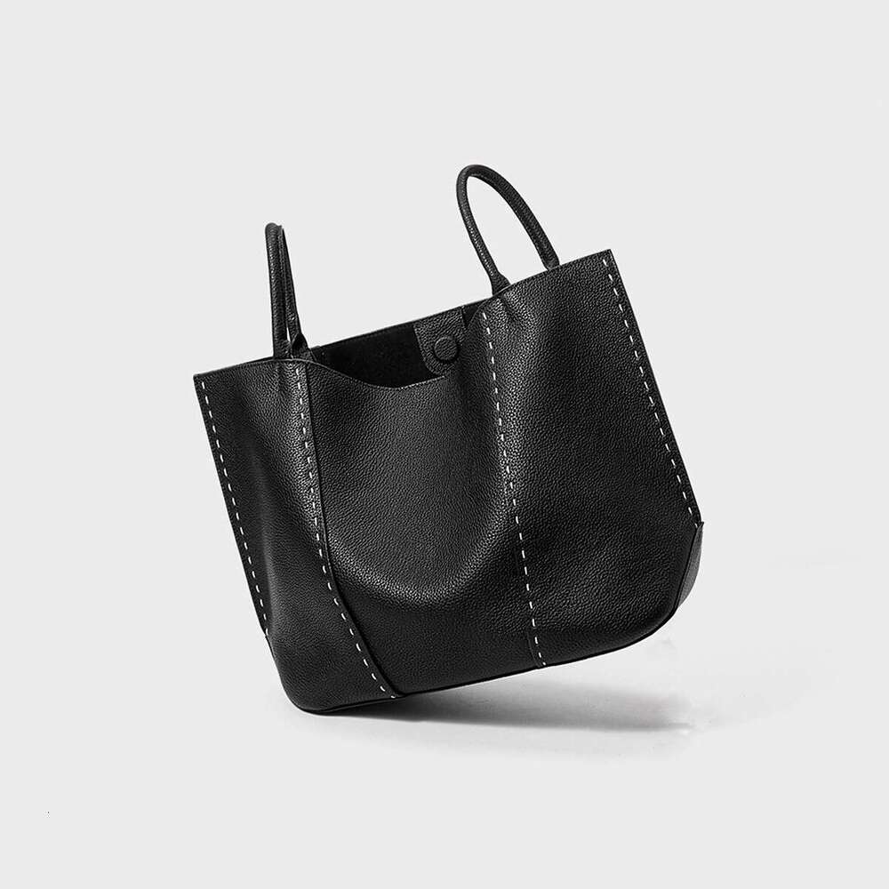 Tote Bag Tote For Women New Genuine Leather Women S Capacity Top Layer Cowhide Commuting Handbag Large Shoulder Bag Lady Bags