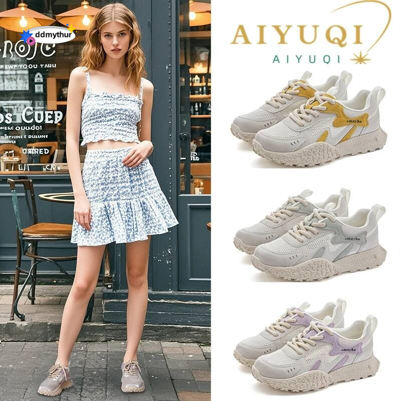 AIYUQI 2025 new women's sneakers Mesh breathable Dexter for women Large size non-slip casual female shoes ddmythur