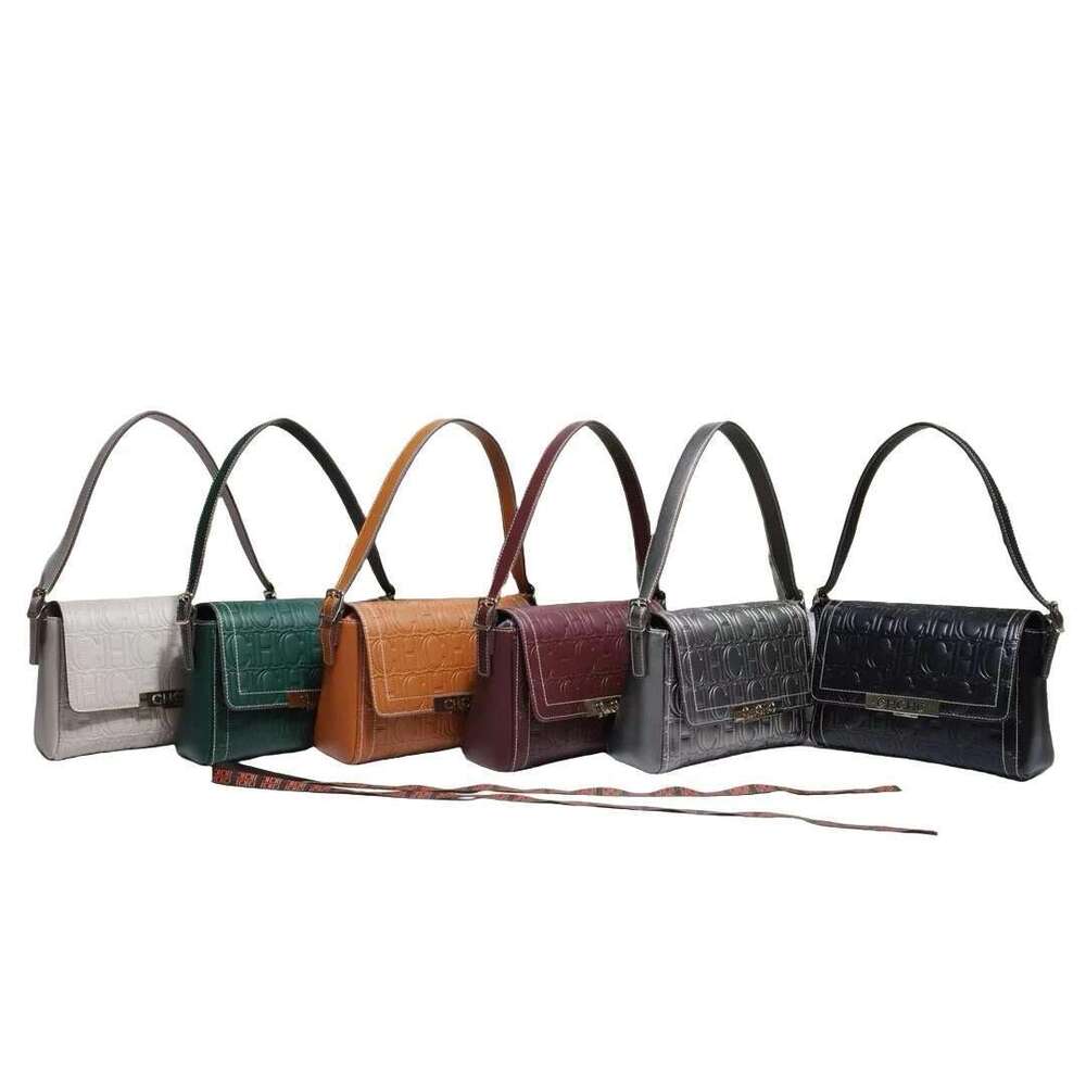 CH High Quality Solid Colour Print Design Crossbody Small Square Superior Sense Ladies Casual Shoulder Bag Letter