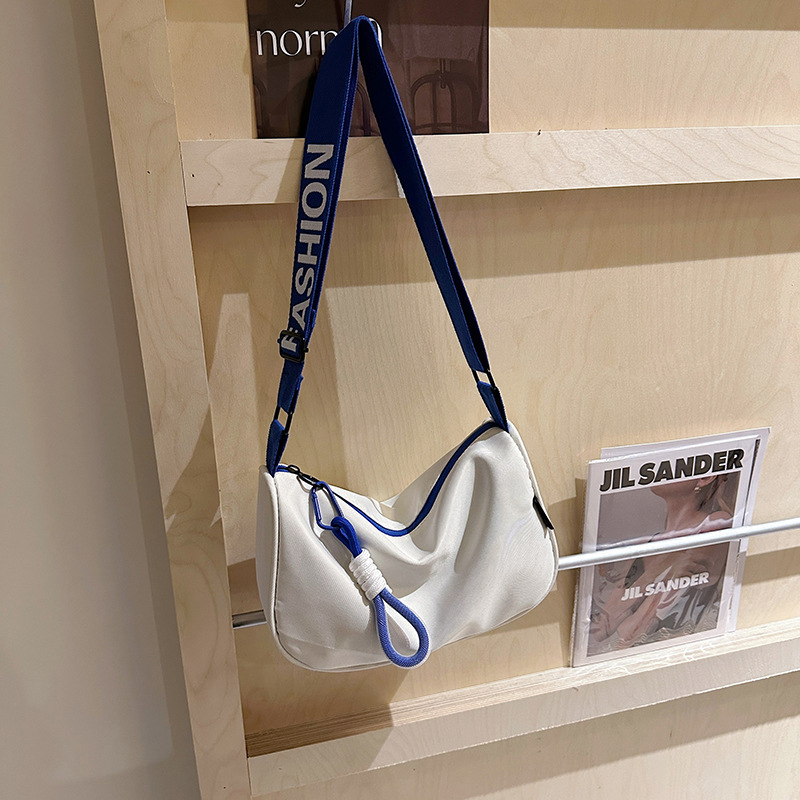 Free Delivery Designer Bag Color Blocking Large Capacity Fashionable Casual 2025 Spring New Versatile Ins Shoulder Crossbody Pillow Korean Version Lux