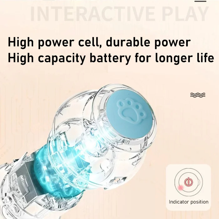 Automatic teaser ball cat toys relieve boredom self high teaser cat stick smart rolling ball pet toys