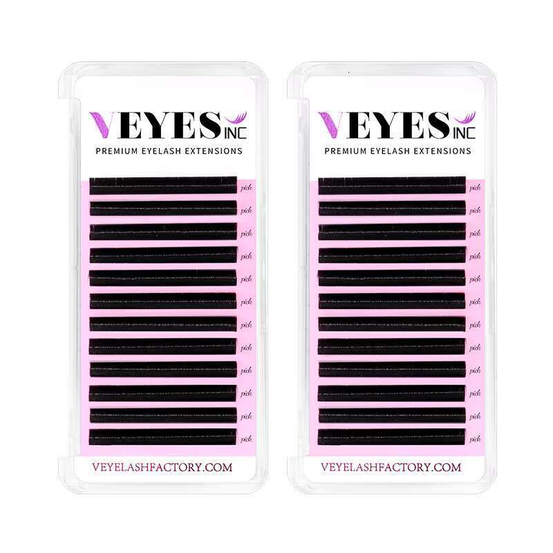 Veyes Inc Professional Individual Extensions 5-30mm CC DD Curl 0.15mm Faux Mink Silk Mixed Single Eyelash Extension