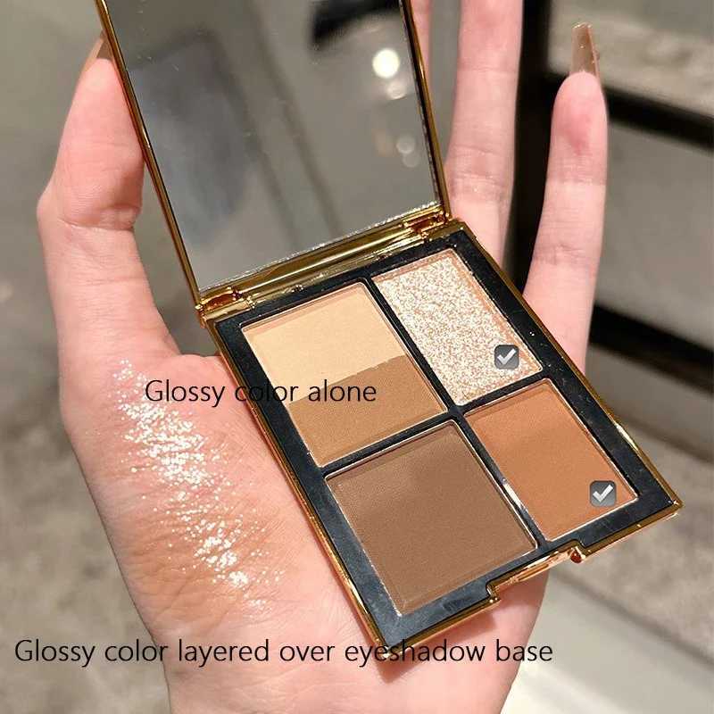 Versatile 5-Color Magic Eyeshadow Palette Brown Tones Matte Shimmer Finish Long-Lasting Eye Makeup Kit for All Ages W250520