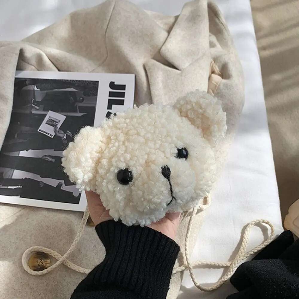 Hot Selling Cute Bear Shoulder Bag For Children Kids Cartoon Messenger Bags Kawaii Plush Purses Little Girls Stuffed Animals Backpack Designer Bags