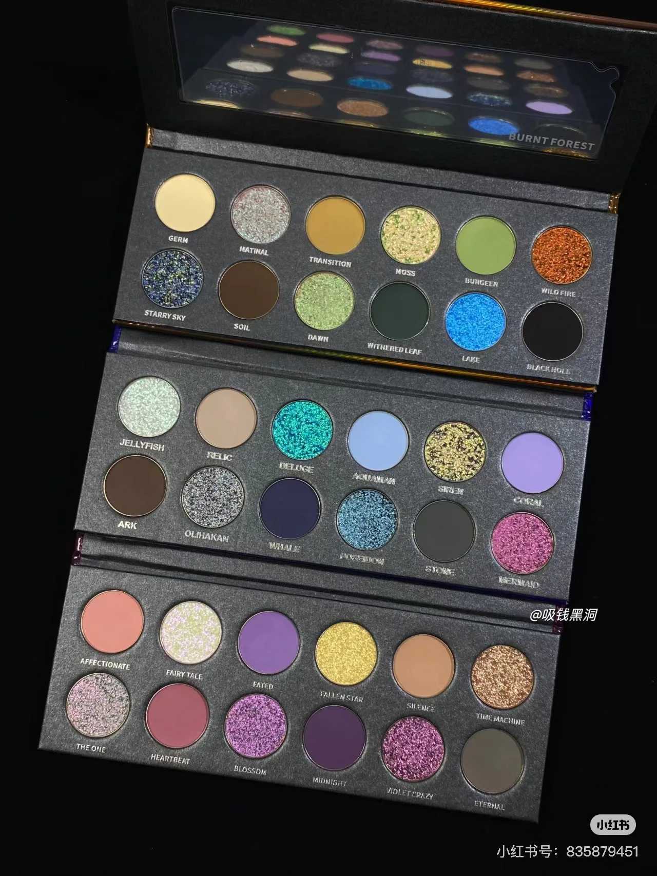 KRYPTEIN BURNT FOREST 12 Color Eyeshadow Tray Fine Shimmer Matte Chameleon Eyeshadow Cosmetic W250520