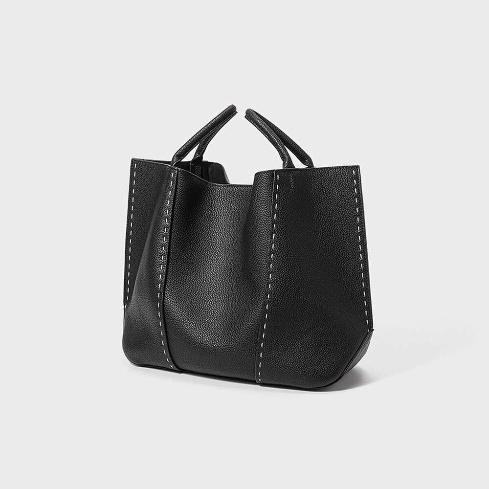 Tote Bag Tote For Women New Genuine Leather Women S Capacity Top Layer Cowhide Commuting Handbag Large Shoulder Bag Lady Bags