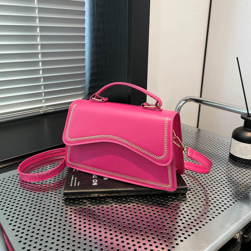 Free Delivery Designer Bag Artistic Fashion Shoulder Crossbody 2025 Niche Design Irregular Hand Casual Small Square Trend Luxury Bag8520