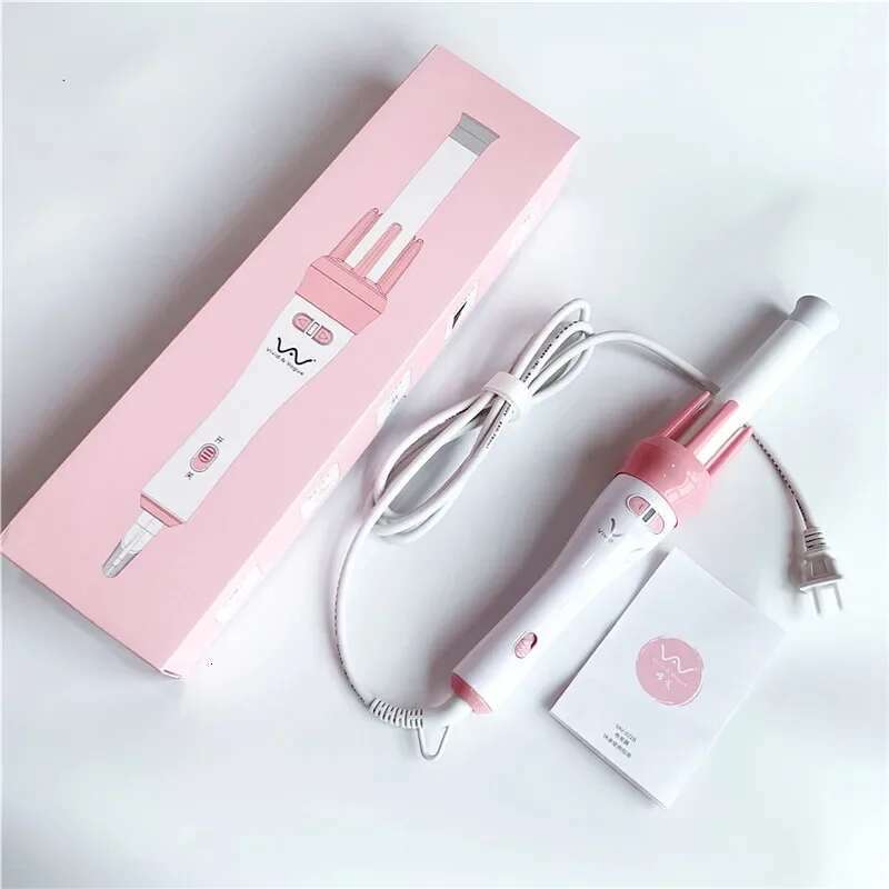 Vivid & Vogue 360 Spin Styler Barrel Automatic Curler Wand Ceramic Professional Auto Hair Rotating Curling Iron