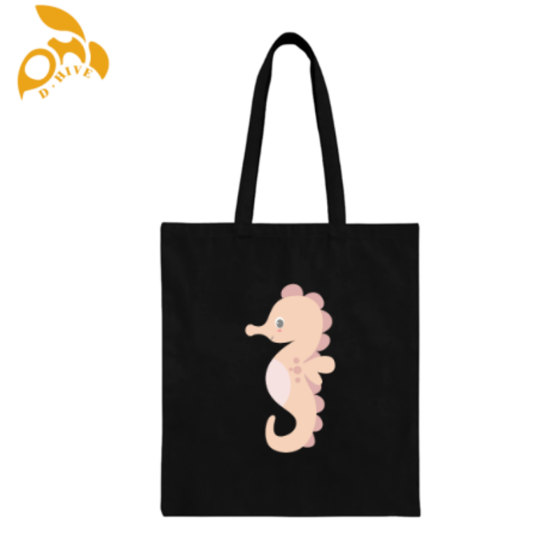 Free shipping.TOP fashion designers customize lightweight and high-quality black full-print canvas tote bags.