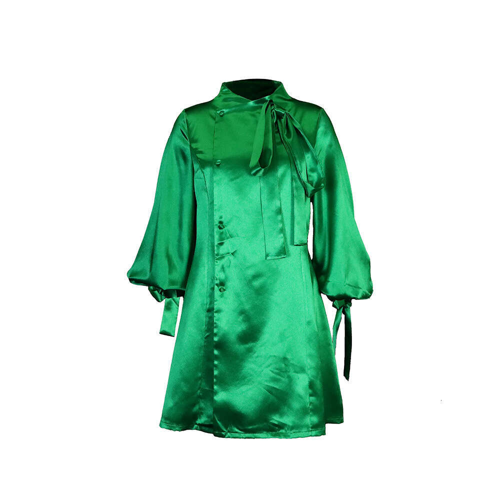 Women's Wear Women's New Strap Bubble Sleeves Waistband Fashion Large Size Dress