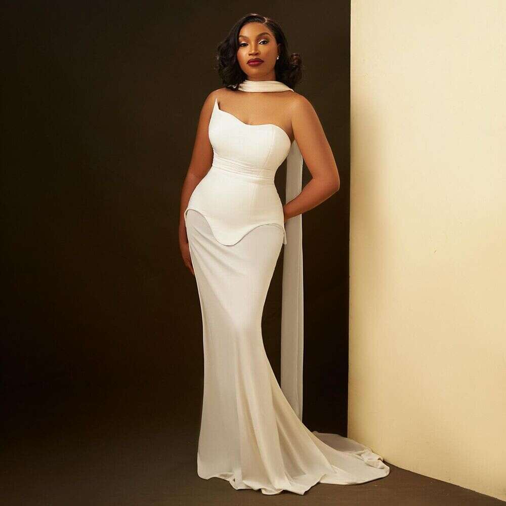 Halter Dress Fashionable Ribbon Strapless Hip Hugging Dress Long Skirt Simple And Fashionable Party Dinner Dress Maxi Dress