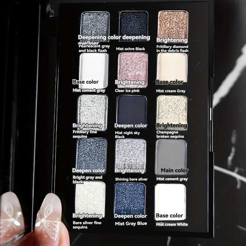 15 Colors Eye Shadow Palette Pearl Glitter Shimmer Smoky Dark Cool Toned Metal Cosmetic Waterproof Long-lasting For Easter W250520