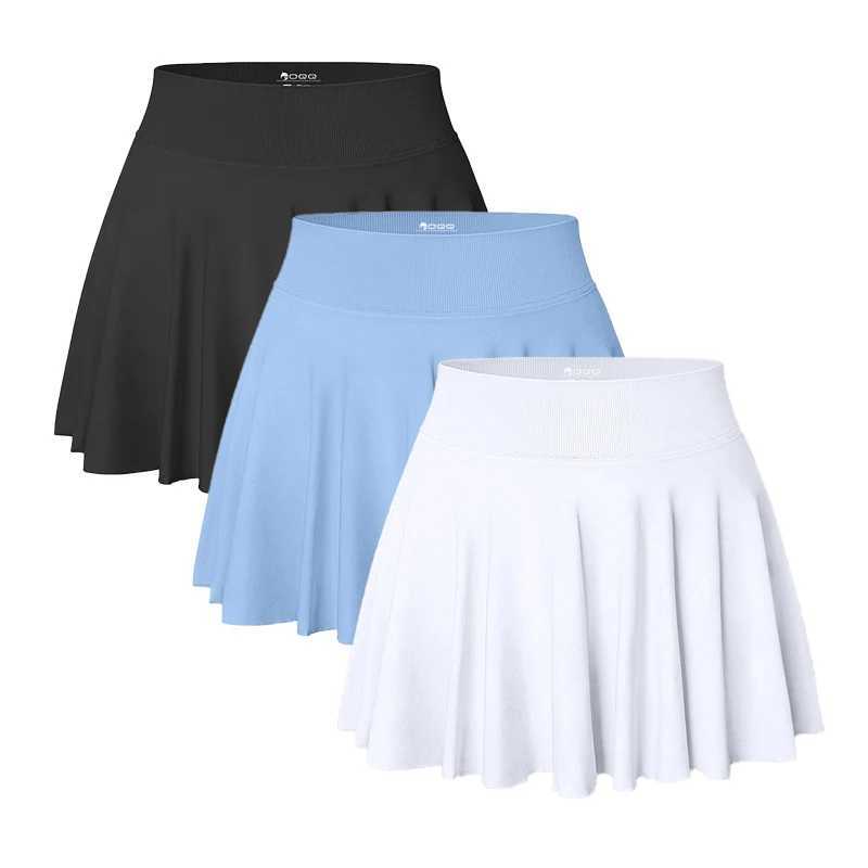 Summer Womens Sports High Waist Short Skirt ComfortabLE BreathabLE Belt Safety Pants and POCket Yoga Mini Skirt PantsXJ250520