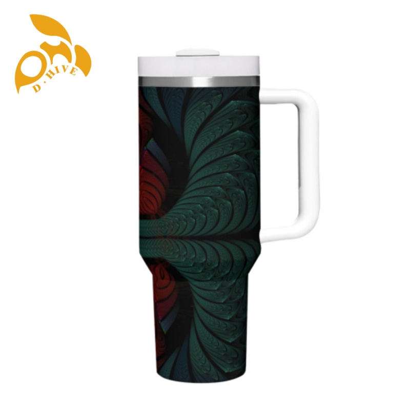 Free Shipping Professional Customized Large-capacity handle car cup 40oz double drinking bottle straw drink bottle