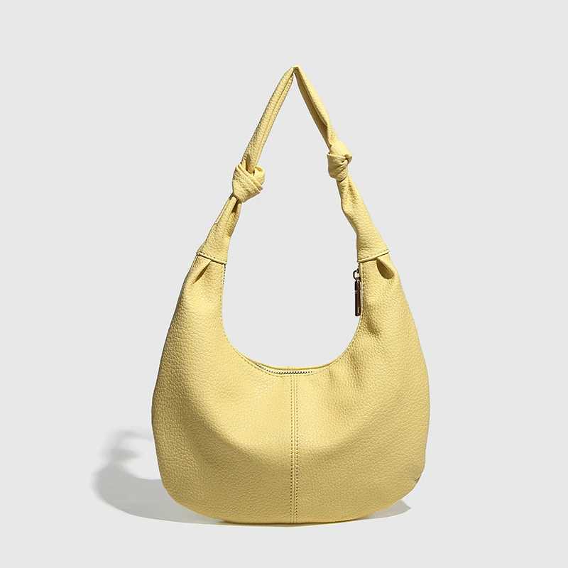 Mushroom Rivet Hobo Underarm Shoulder BagCrescent Dumpling HandbagDesigner Metal Stud Dot ClutchWomen Compact Chic Tote Bag M250520